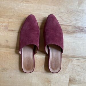 Madewell Closed Toe Kasey Rusted Burgundy Mules Size 8.5